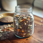 Bariatric seed recipe with chia flax and basil seeds