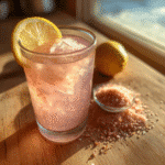 Homemade pink salt mounjaro recipe with lemon and pink salt