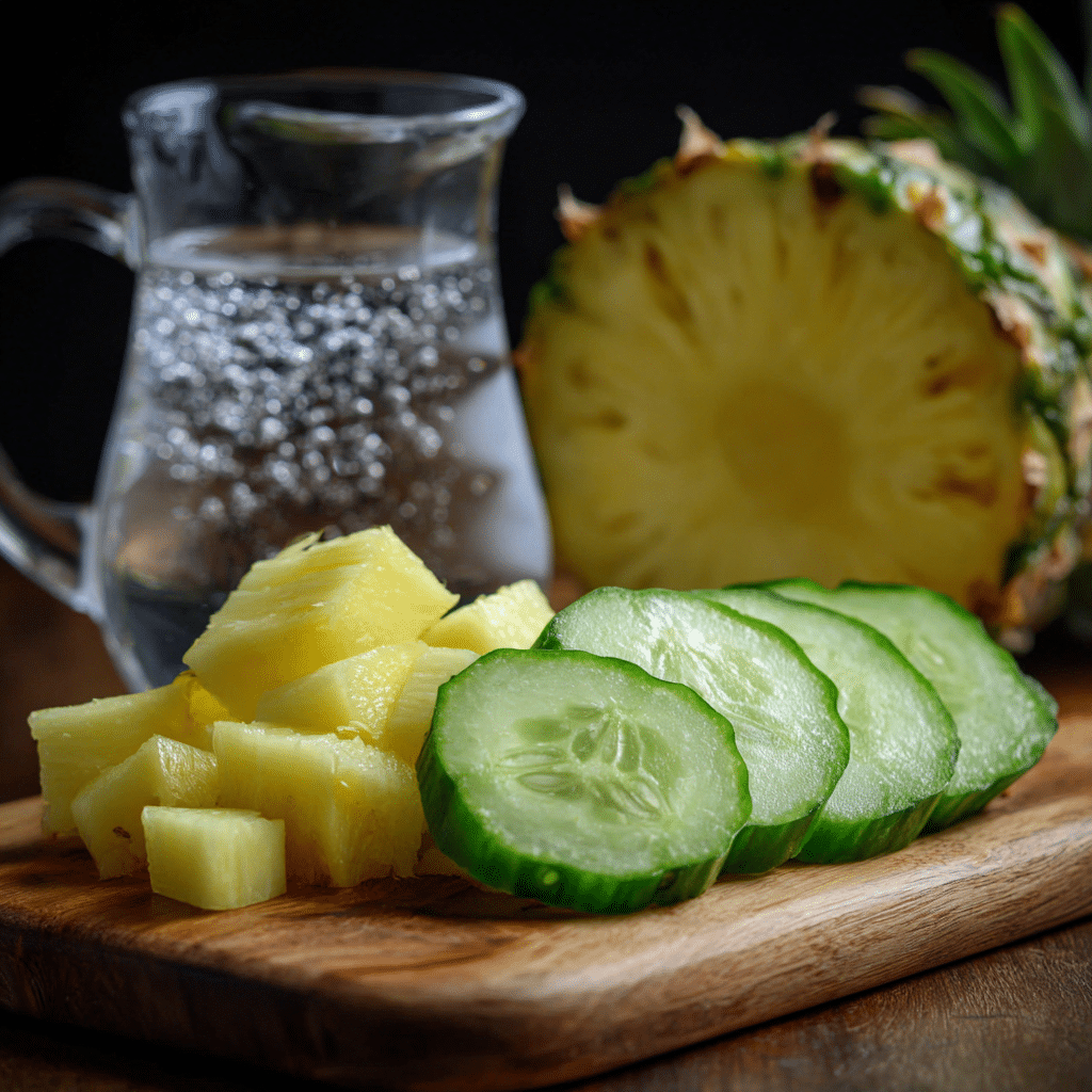 Cucumber and Pineapple Detox 7 detox ingredients cucumber and pineapple