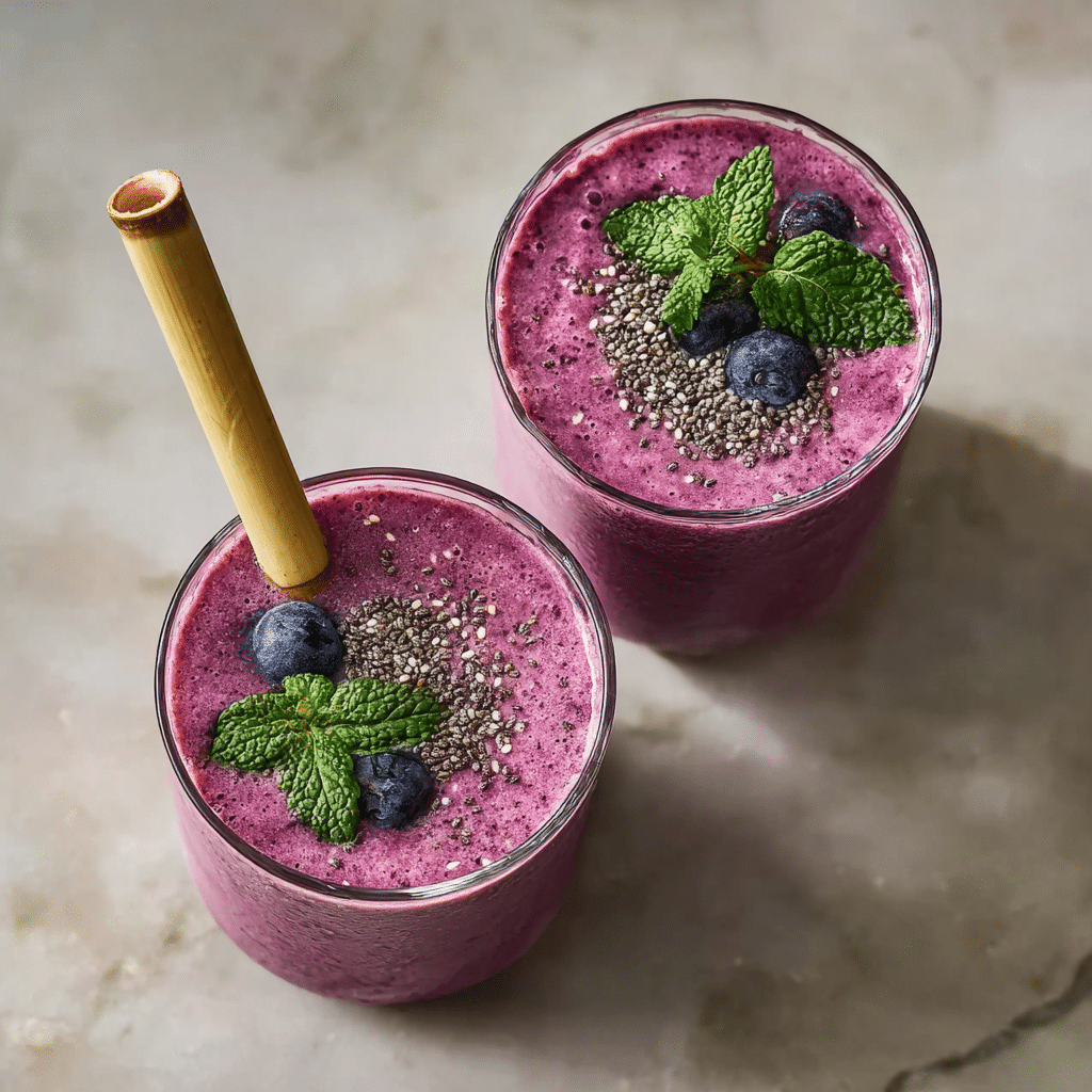 Purple Peel Weight Loss 6 Purple peel weight loss detox drink in a smoothie glass