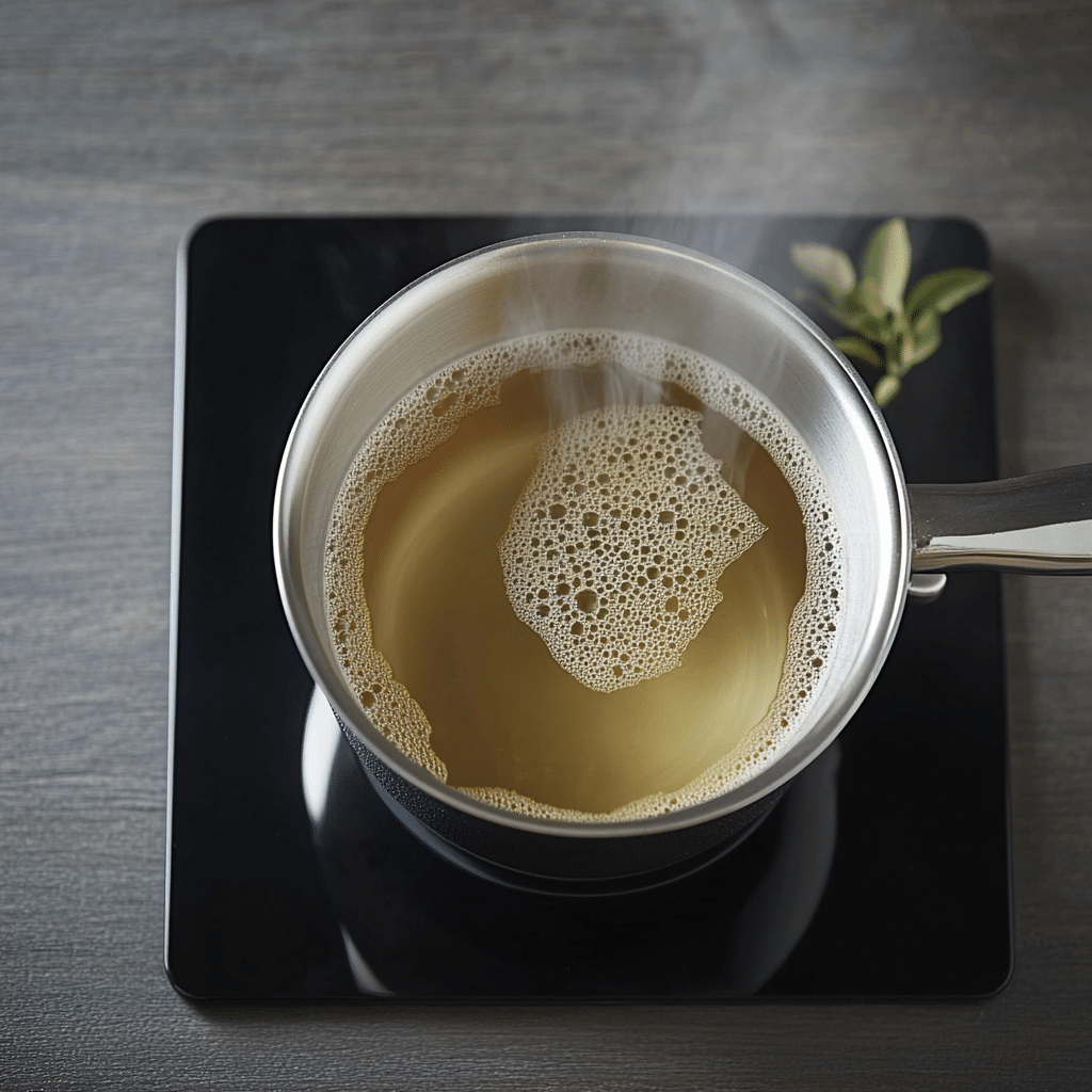 Bariatric Seed Tea Recipe 8 brewing bariatric seed tea on stove